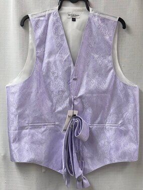 NWT Moda Di Raza Paisley Vest Set
